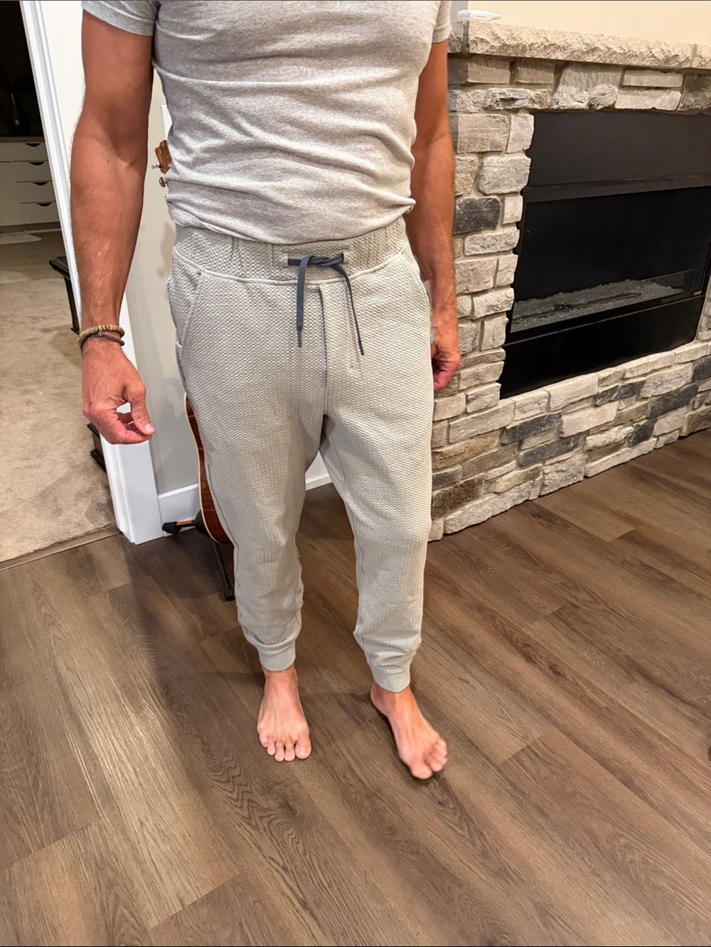 New Pins & Aces Men's tan Knit Joggers - Casual Sweatpants